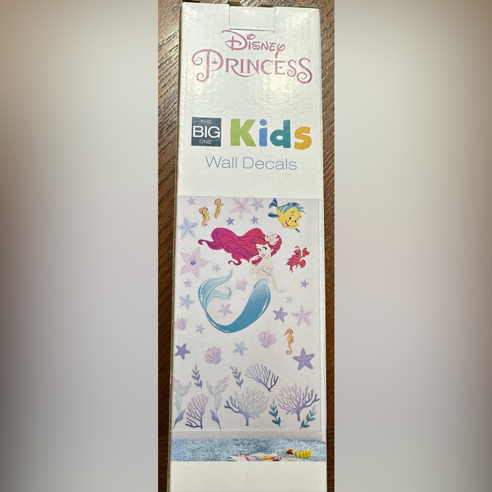 Disney Princess Little Mermaid Kids Wall Decals NWT